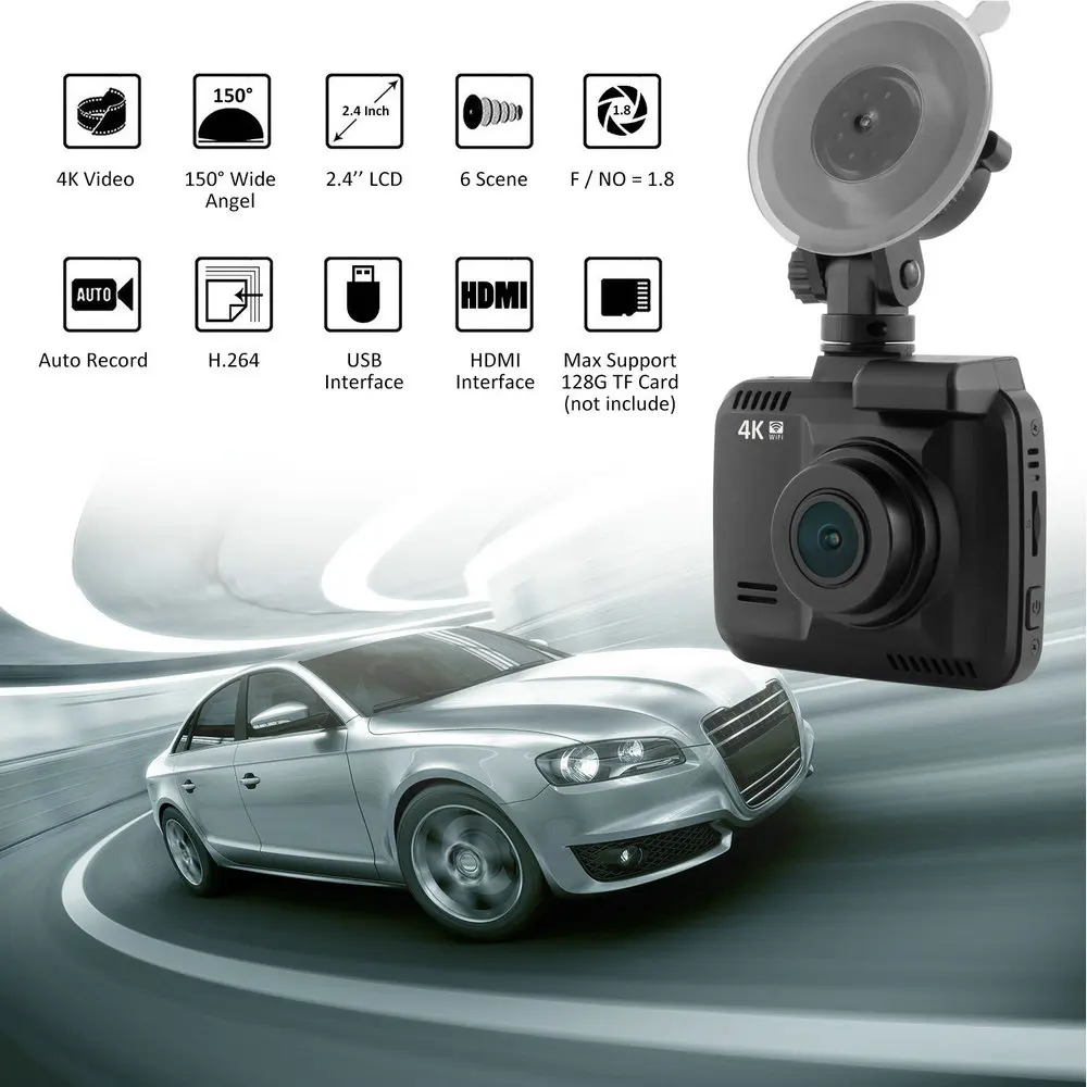 Conkim Car Dash Camera рекордер wifi GPS HD DVR GS63H 4K Ultra 2160P Автомобильный регистратор Wifi камера 32