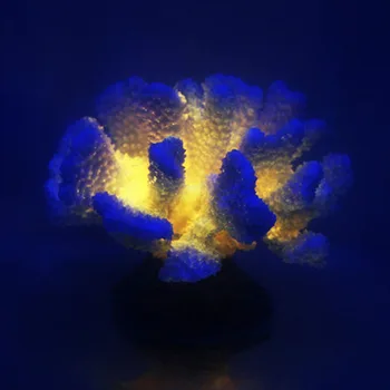 

2018 New Coral Silicone Resin Simulation Flower Coral Aquarium Plants Decoration Luminous Flower Ornaments Aquarium Decoration