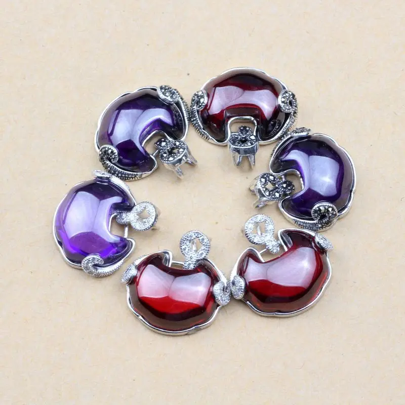 

2019 Special Offer Choker Necklace Asg Cluci Cage Pendants S925 Pure Jewelry Micro Inlay Garnet Safe Lock Female Thai Pendant