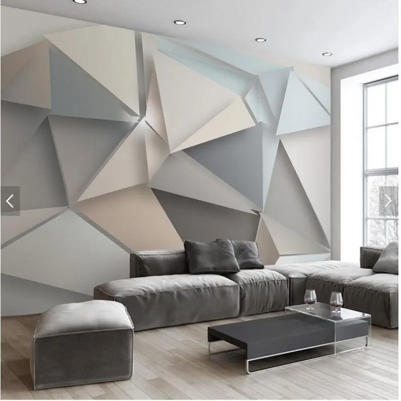 Gratuit Images Grand 3d Stereo Triangle Moderne Style Minimaliste Papier Peint actualisé par
