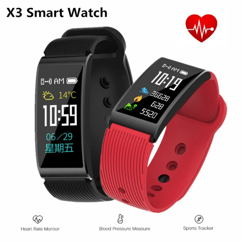 

Colorful Fitness Tracker Smart Bracelet Smart Watch Color Bracelet Support Waterproof IP68 Blood Pressure Heart Rate Smartband