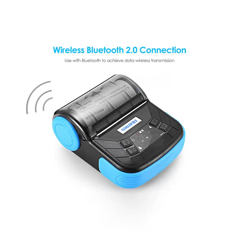 GOOJPRT MTP-3 80 мм Bluetooth 2,0 Мини термопринтер изысканный легкий дизайн Портативный чековый принтер для Android Ios Wi-Fi