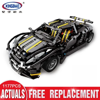 

XingBao 07002 1177Pcs MOC Series The Balisong small Supercar Set children Educational Building Blocks Bricks Toys Model XB-07002