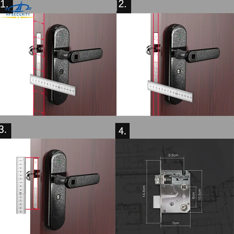 Заказной Смарт Bluetooth отпечатков пальцев Дверной замок дистанционного управления Противоугонная Домашняя безопасность