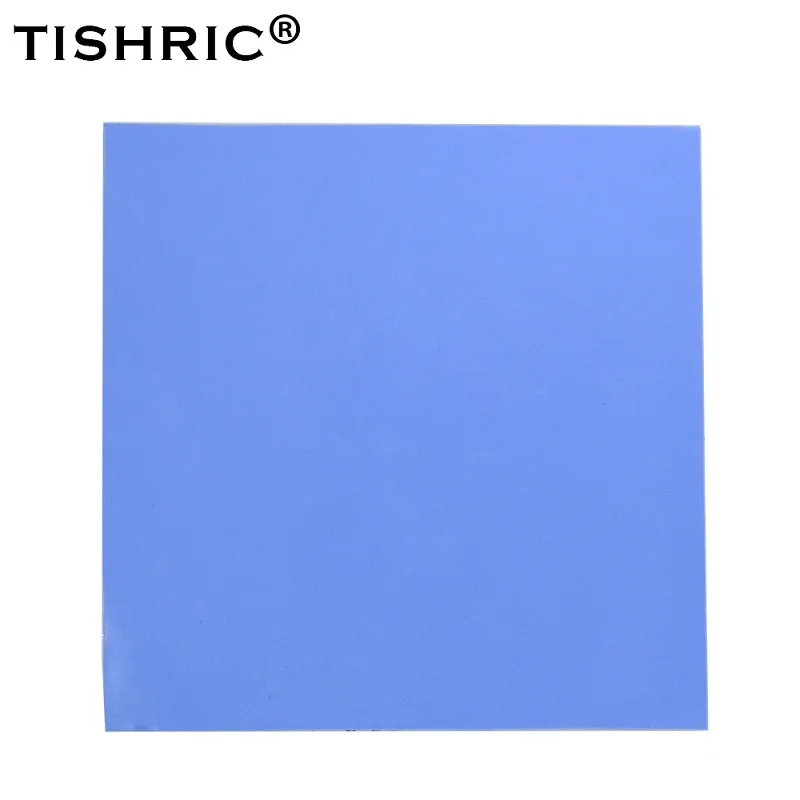 TISHRIC 100*100*2 мм высокая производительность GPU cpu Радиатор охлаждения кулер проводящий SiliconePC Вентилятор Охлаждающая подставка термопрокладки 2 мм - Цвет лезвия: Not cut