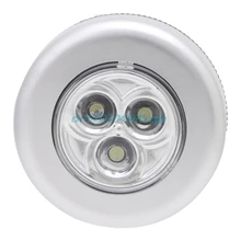 3 LED Light Touch Push лампа ночник автомобиль дома стены Кемпинг Батарея Powered # H028 #