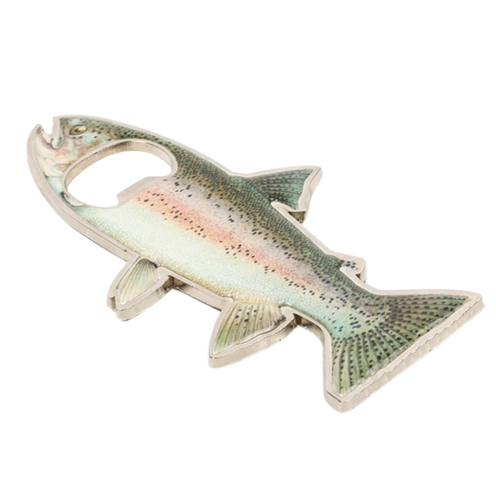1Pc Stainless Steel Trout Fish Bottle Opener Fridge Novelty