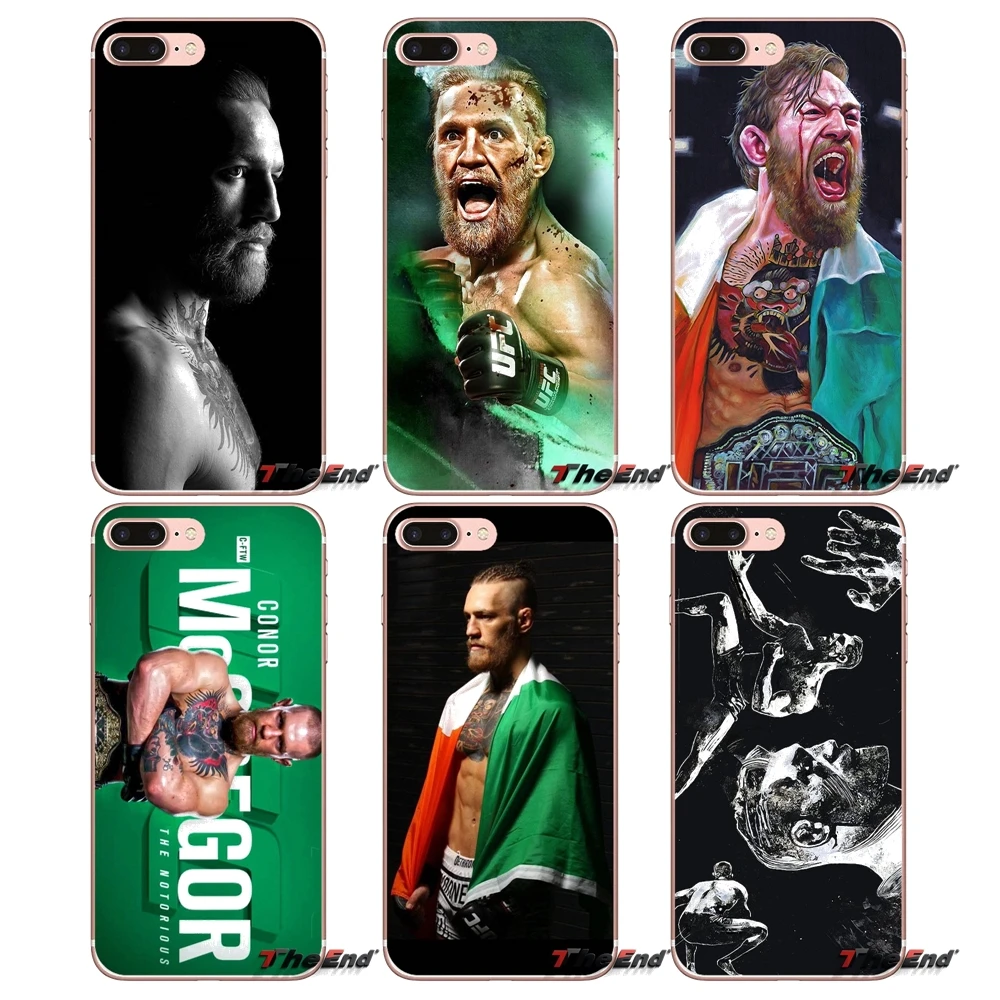 

For Samsung Galaxy S9 Plus Note 8 One Plus oneplus 5T Meizu M5s LG V30 HTC U11 Capa hombre Notorious Conor McGregor Soft Case