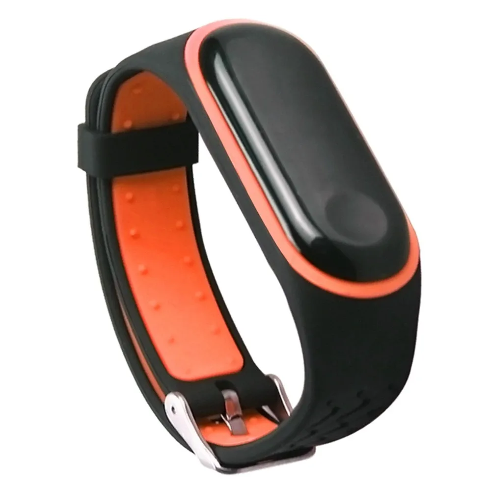Ремешки для наручных часов прочные заменяемые мужские Т Силиконовые анти-офф браслеты для Xiaomi Mi 3 Смарт-часы модные спортивные женские мужские ремни - Цвет ремешка: Orange