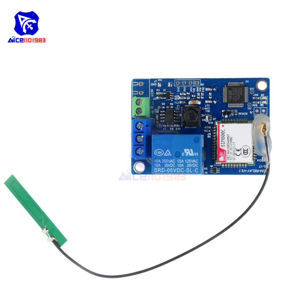 1 канал GSM SIM800C релейный модуль SIM800C STM32F103CBT6 антенна 2G сеть для Arduino умный дом SMS GSM переключатель дистанционного управления