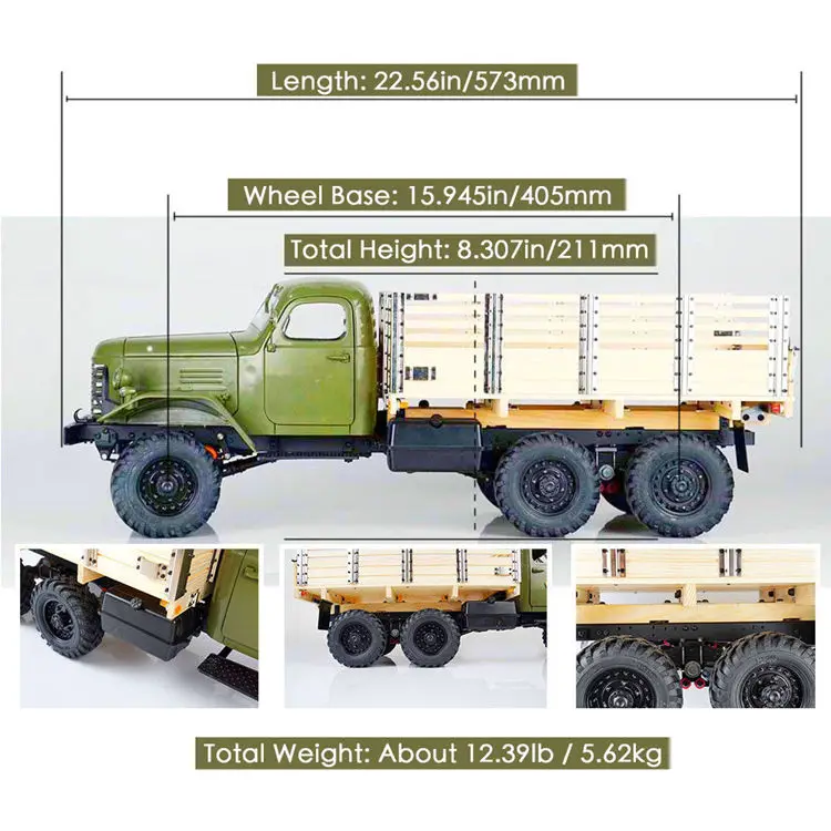 Kingkong масштаб 1/12 CA30/Φ 6x6 советский грузовик с комплектом металлических шасси