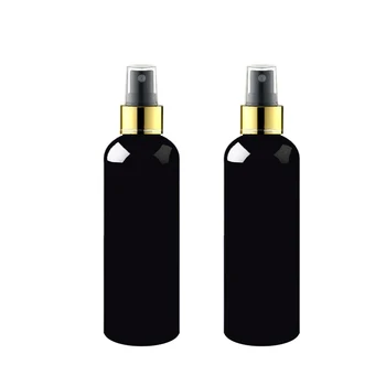 

30X200ml black Sprayer gold Pump Bottle Makeup setting Fine Mist gold Spray Cosmetic Bottles Colored Plastic Spray Container