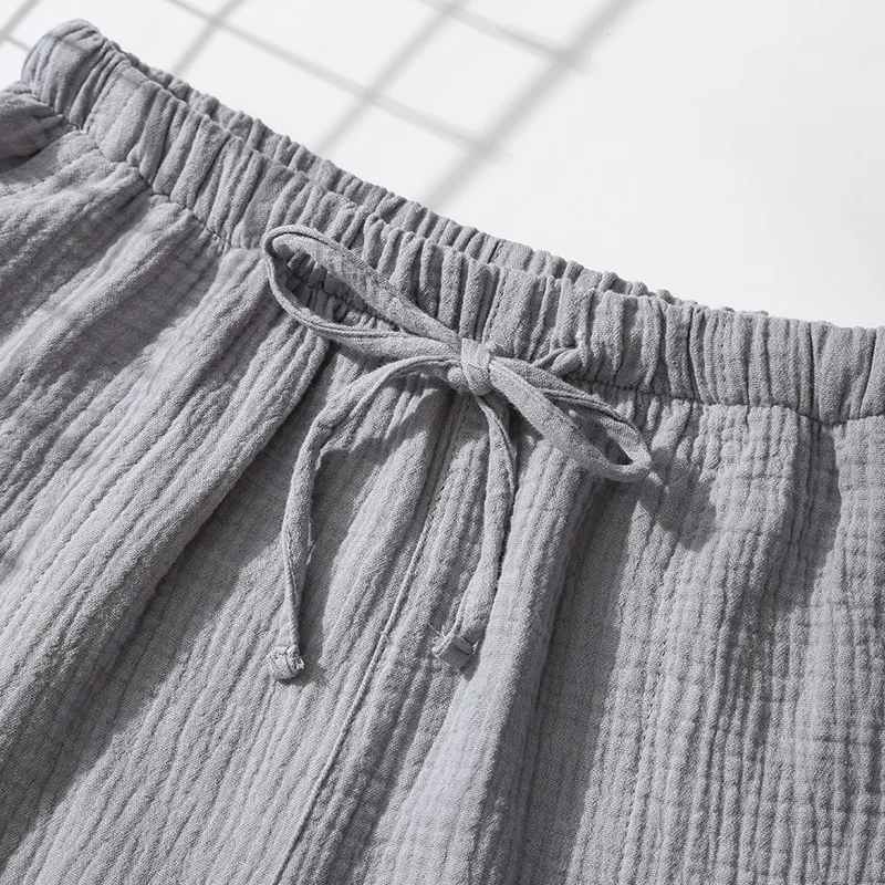 Новые пижамные шорты мужские Пижамные брюки летние хлопковые пижамы брюки шорты для отдыха спальные Брюки Мужская пижама штаны Fdfklak