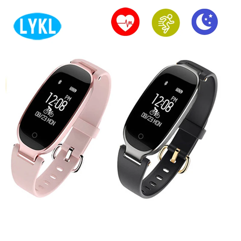 

2018 S3 Smart Band Bluetooth Women Wristband Heart Rate Monitor Waterproof Band Fitness Tracker Bracelet PK Xiaomi Mi Band 2