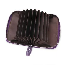 Милый подлинный кредитный держатель для карт, чехол для визиток, Карманный Кошелек на молнии, чехол для денег, защитный чехол для визиток, держатель для фотографий