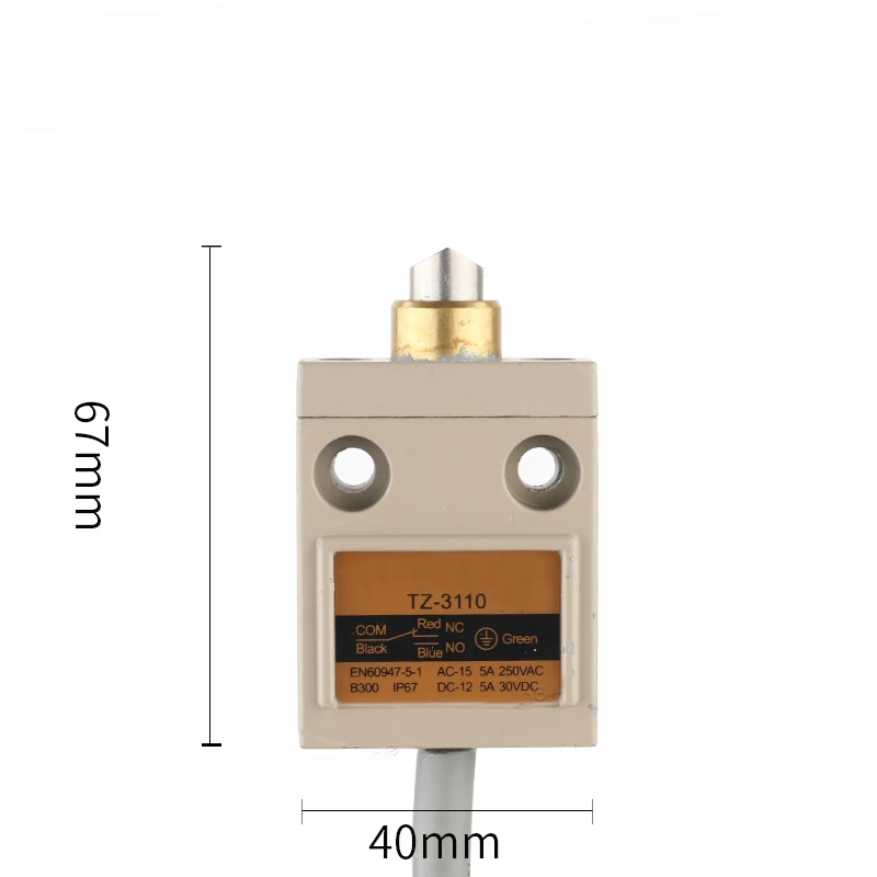 sealed Limit switch NO NC 250VAC 30VDC metal head reset momentary