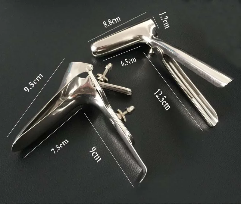 2pcs Set Stainless Steel Anal Speculum Genitals Vaginal Dilator Metal
