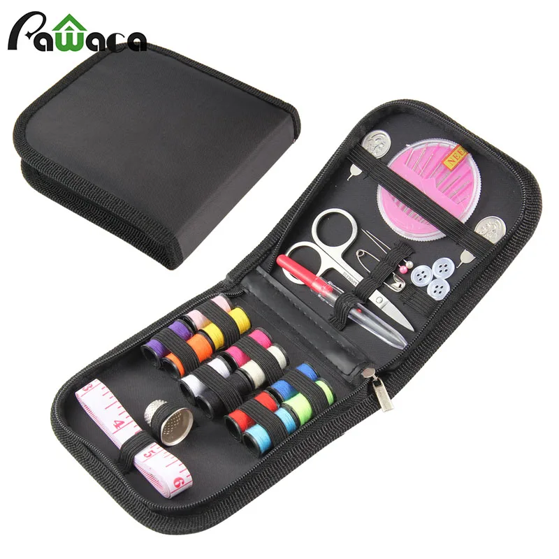 

25pcs Travel Portable Mini Sewing Kit Set with Storage Box Case Household Sewing Supplies DIY Home Tool Sewing Accessories Set