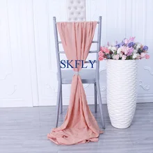 SH004N Свадебный завод поставщик на заказ вечерние украшения для свадебной вечеринки Мягкий Шифоновый стул створки