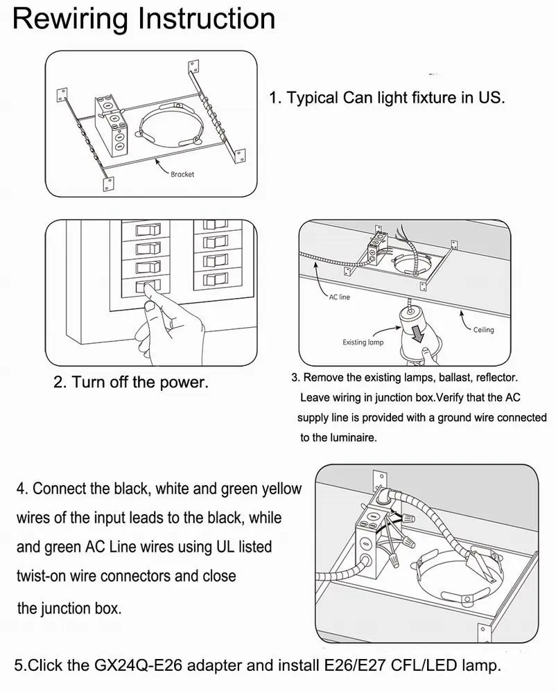 G24D to E26 Light Socket adapter,G24D to E27 lamp holder converter, CE Rohs 2P CFL Base to standard E26/e27 lamp base adapter-in Lamp Holder Converters from ...