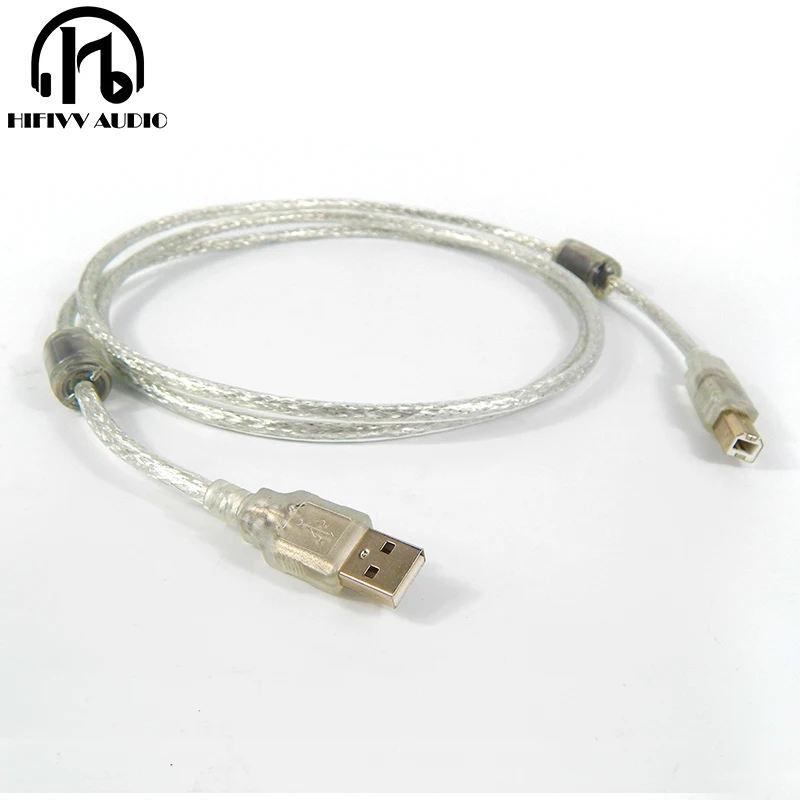 

hifi USB cable for DAC UK-415 USB print line USB 2.0 data wire double magnetic ring for printer 1.5M