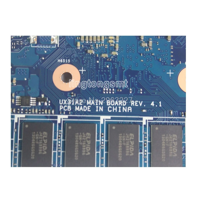 Для ASUS сенсорный экран UX31A Материнская плата ноутбука UX31A2 REV4.1 процессор материнской платы i5-3317 8G памяти ZenBook Протестировано