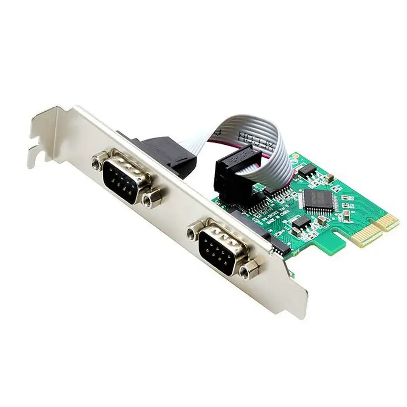

Great-Q 2 Port RS232 Serial Port COM to PCI-E PCI Express riser Card Adapter Converter PCIE adaptator