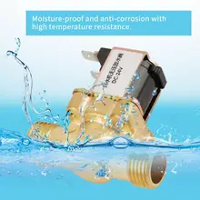 24 V электромагнитный клапан BSPP G1/2 Латунь нормально Электрический электромагнитный клапан 2-ходовой клапан регулирования давления N/C электромагнитный клапан для воды