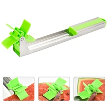 Watermelon Cutter Windmill Shape Watermelon Slicer Stainless Steel Fruit Cutter Melons Knife Fast Watermelon Slicer Cutting Tool stainless steel watermelon slicer knife fruit cuter