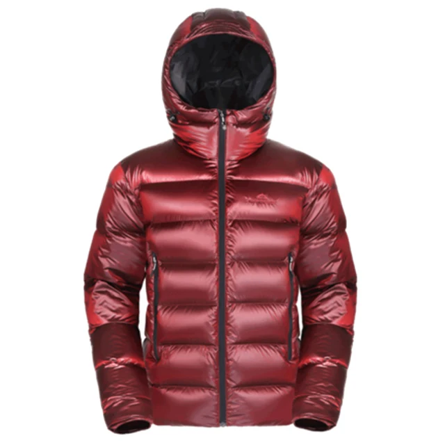 Пуховик для походов, спортивная куртка для мужчин и женщин, ветровка для охоты, кемпинга, рыбалки, термо-одежда на гусином пуху - Color: Noble Red for Men