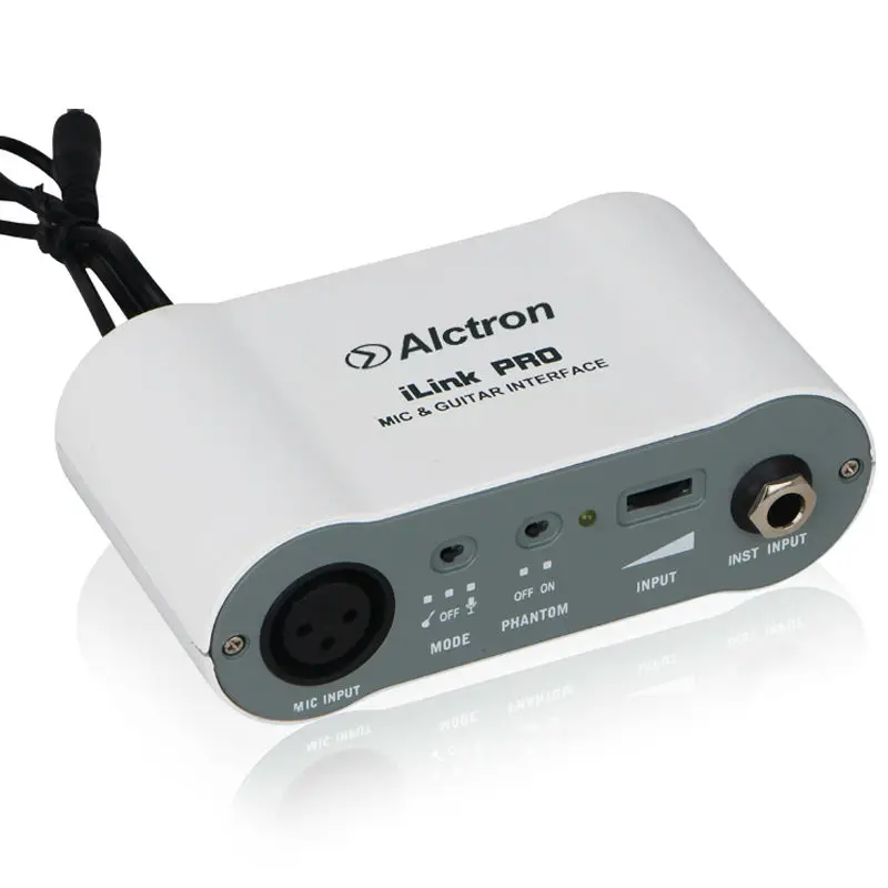 

Alctron iLink-PRO Smartphone tablet audio interface the microphone microphone converter effect with 48 v power supply