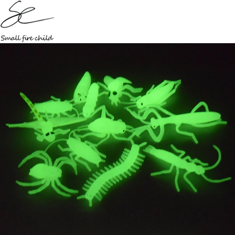 12pcs/lot Halloween Horror Luminous Insects Animals Creative Explosion
