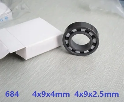 

4pcs/10pcs 684 full Si3N4 Ceramic bearing 4*9*2.5 4*9*4 mm Ceramic deep groove ball bearings 4x9x2.5 4
