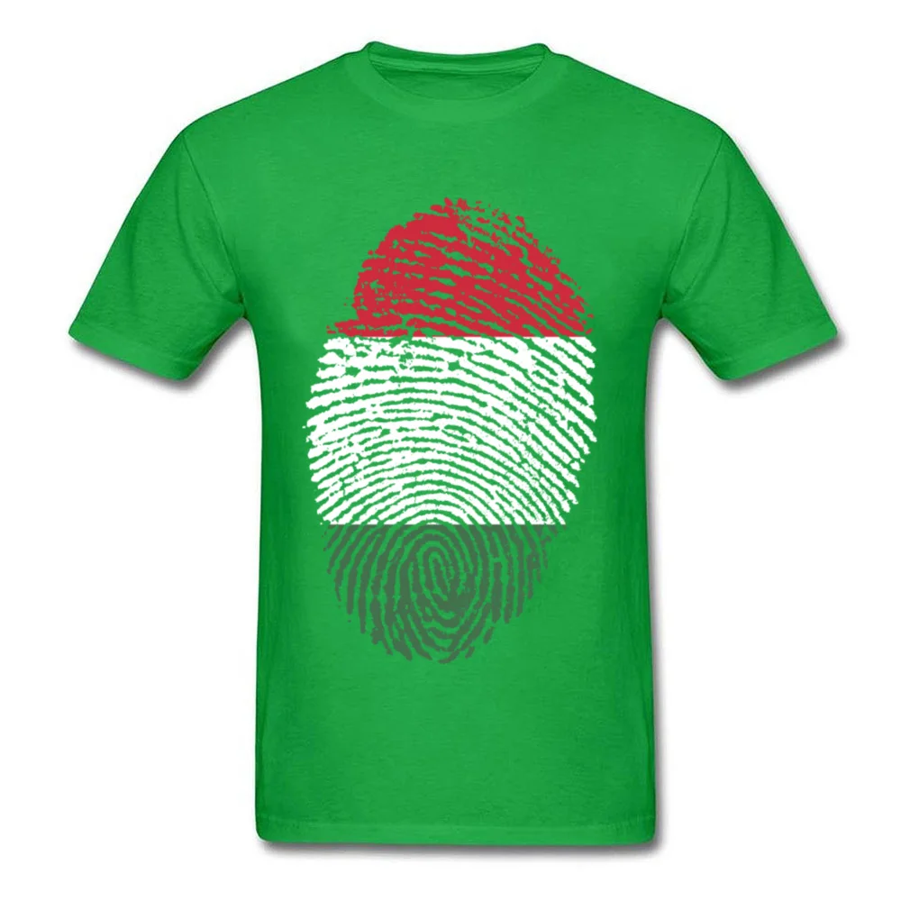 Hungary Flag Fingerprint_green