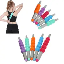 Массажный ролик для мышц палка Для Йоги массаж мышц мяч роликовая палка для йоги с триггером точка колючий шар тело Ноги лицо ноги похудение