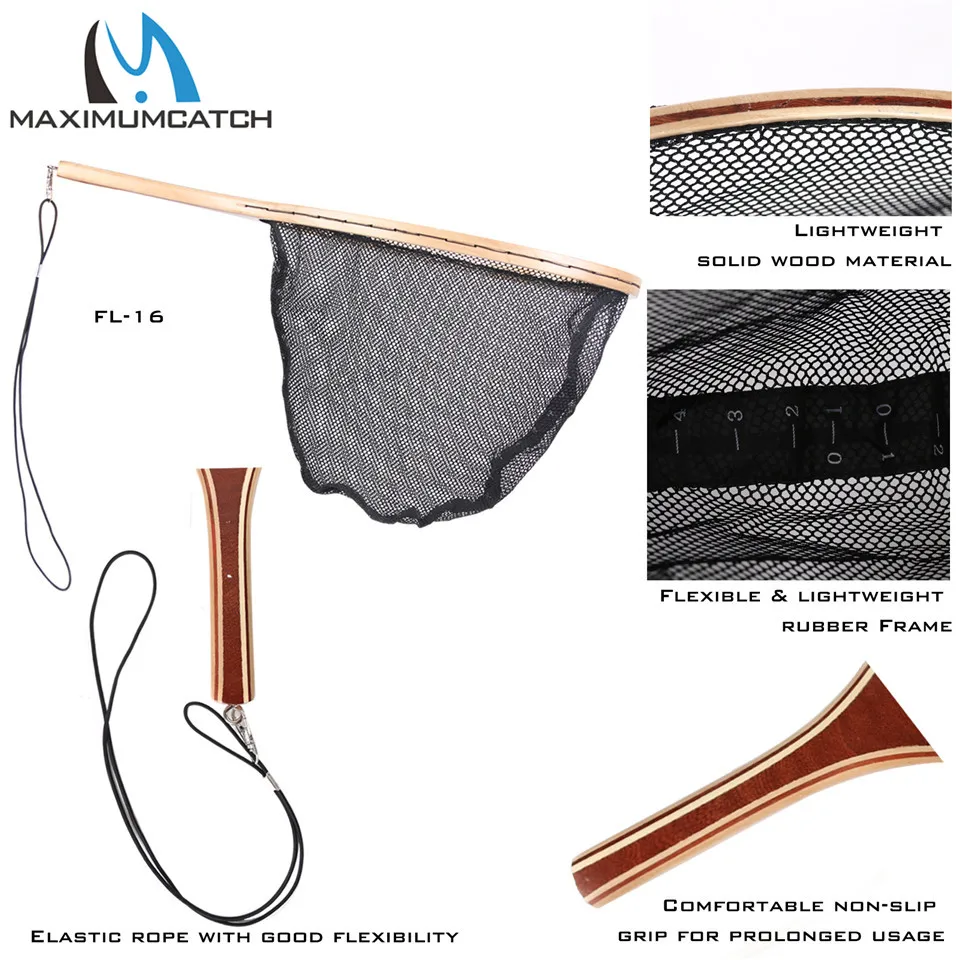 Maximumcatch Fly Fishing Landing Net Nylon Trout Catch and Release