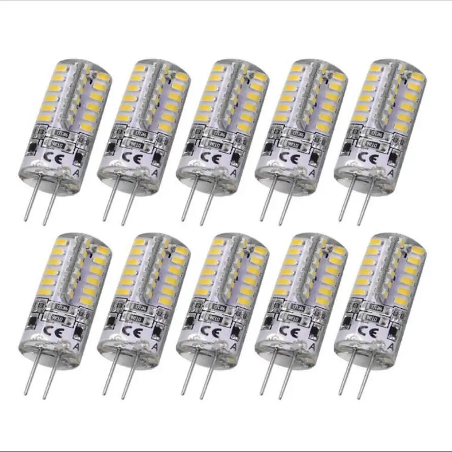 10 шт./лот 3 лет жизни SMD2835 3014 12 V 3 w 5 w G4 Светодиодный прожектор лампы лампа лампочка-свеча 360 Угол луча G4 Рождественский светодиодный потолочный светильник