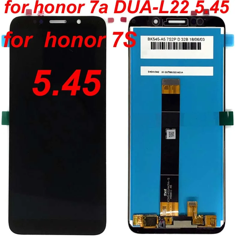 Оригинальный черный/белый для Huawei honor 7S 2018 ЖК дисплей + дигитайзер сенсорного