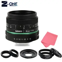 NEWYI Камера объектив 35 мм f1.6 APS-C CC ТВ фильм объектив + C крепление для Canon EOS M M2 m3 M5 M6 M10 EOS M100 Камера