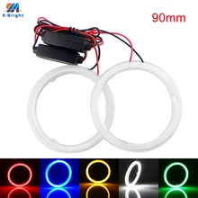 4 Pieces 90 mm 12V COB Car LED Angel Eye Halo Ring Headlight e39 e46 e36 e90 e39 LED Light Plastic Cover Constant Current Driver 4 Pieces 90 mm 12V COB Car LED Angel Eye Halo Ring Headlight e39 e46 e36 e90 e39 LED Light Plastic Cover Constant Current Driver