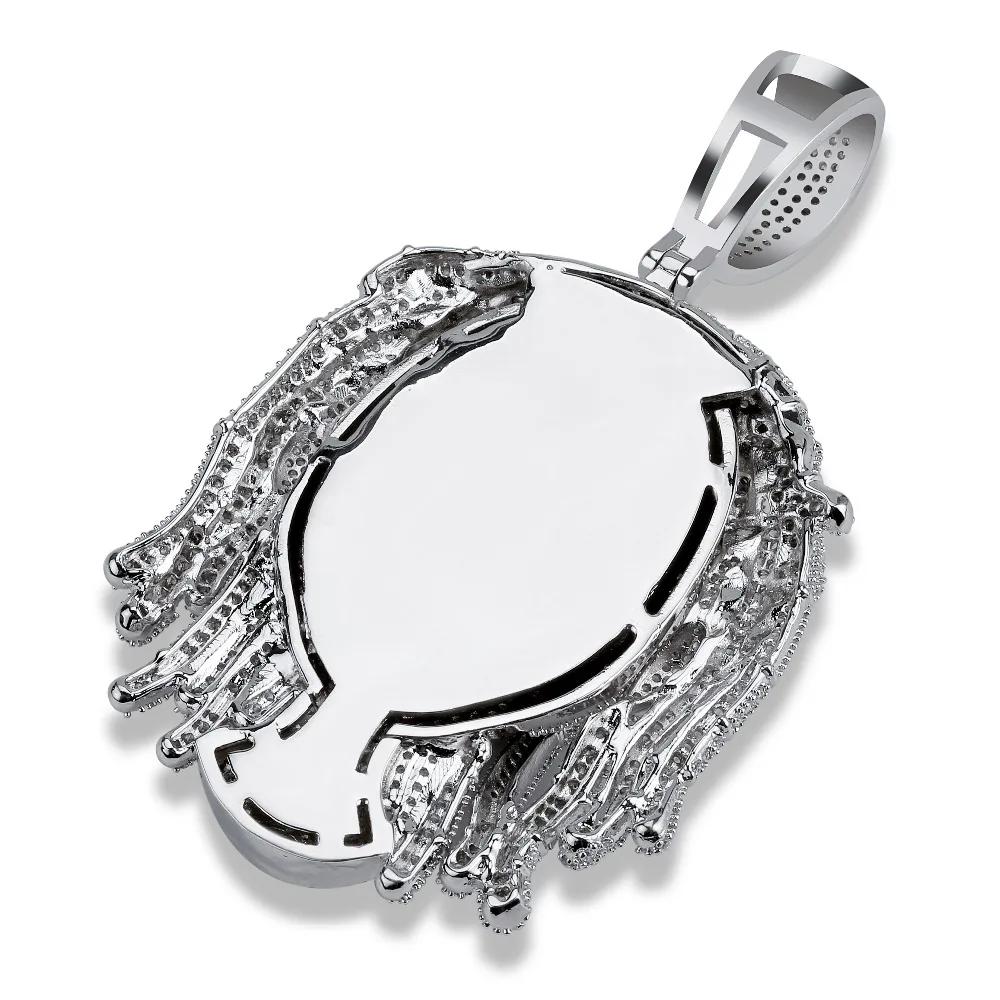 Персонализированное ожерелье с кулоном Lil Pump с 10 мм кубинской цепочкой мужские цепи с фианитами в стиле хип-хоп Подвески серебряного цвета ювелирные изделия