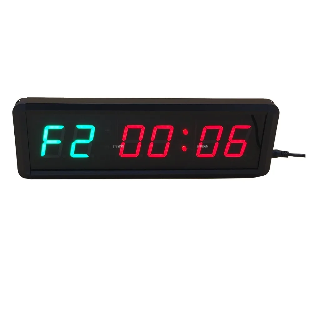 

BTBSIGN 1.5inch 6Digits Green Crossfit Timer With Wireless Remote Home Garage Tabata MMA GYM Timer Exercise Rest Time Fitness
