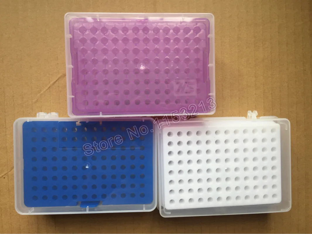 Plastic pipette tips box import 96 vents for 10ul chemical biological