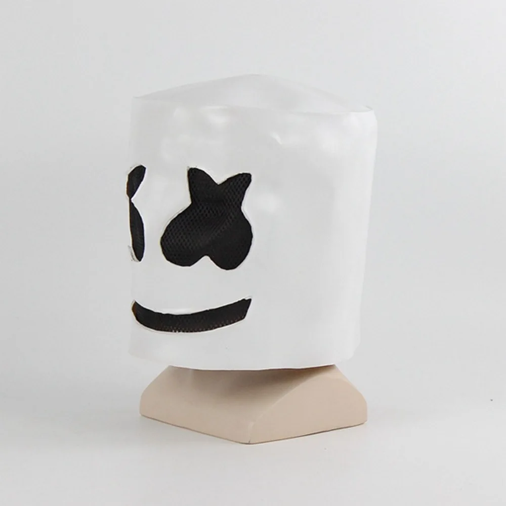 Маска DJ Marshmello для косплея на все лицо латексные аксессуары женщин и