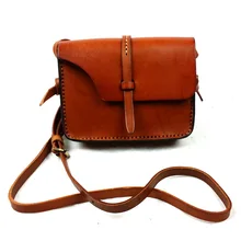 Free shipping 2016 women’s genuine leather handbag vegetable tanned leather cross-body bag women’s vintage shoulder bag