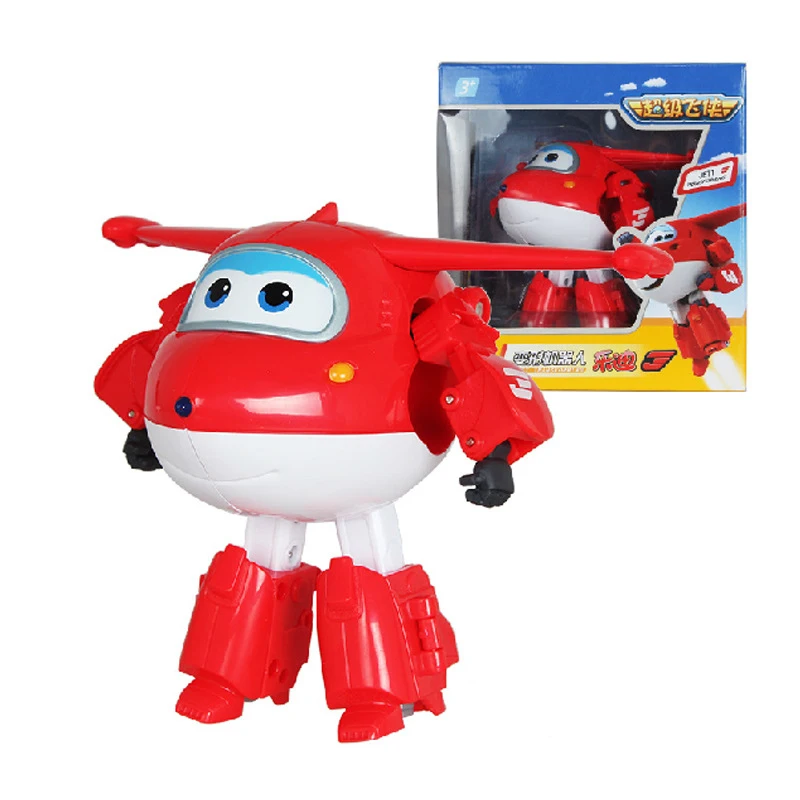 

Big size 15cm Super Wings Deformation Airplane Robot Action Figures Transformation toys with box for children gift Brinquedos