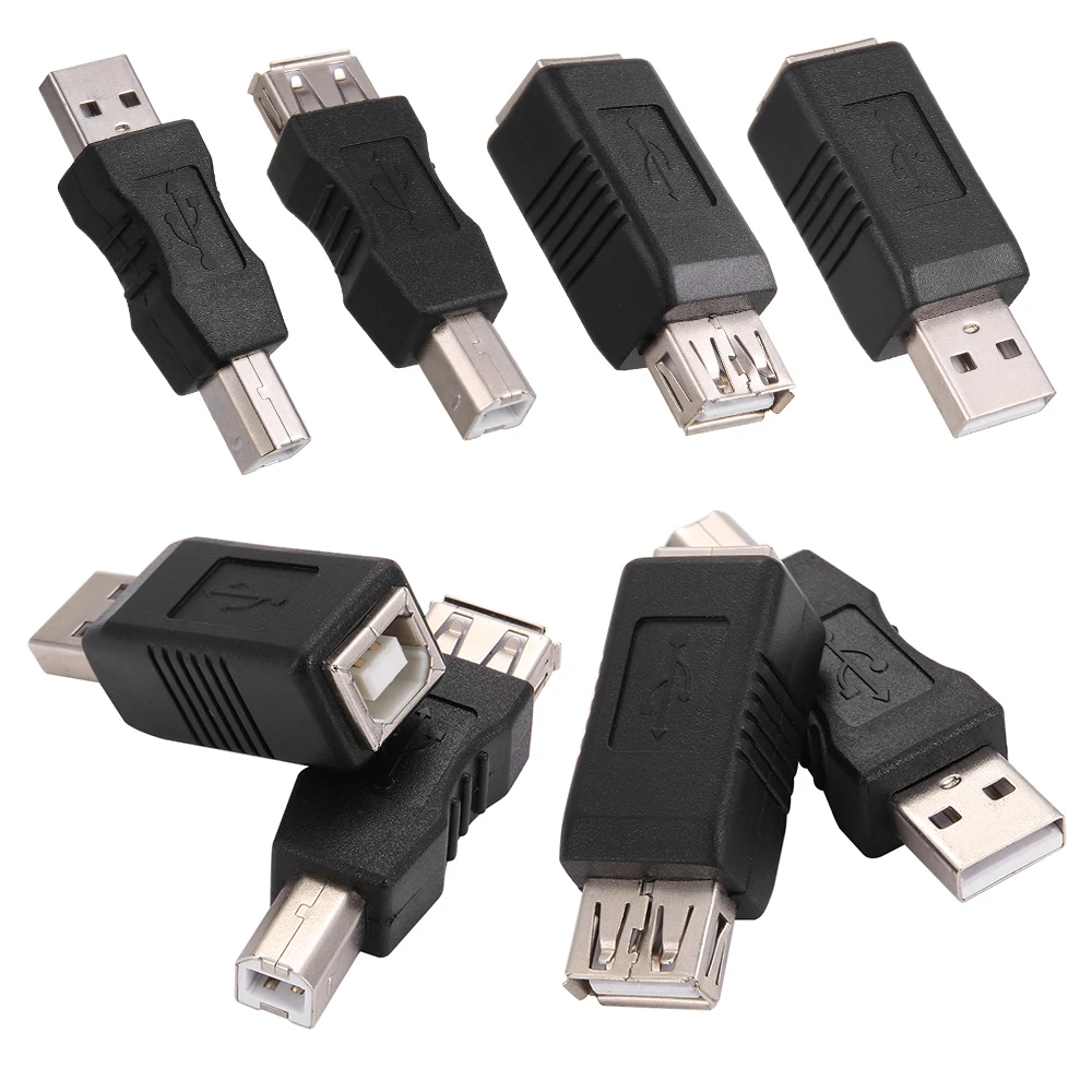 

USB 2.0 Type A Male/Female To Type B Male/Female Printer Scanner Adapter Converter Connector Nickle-Plated Adapter Electronics