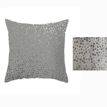 

Gray Square Cushion Cover Decorative Pillow Cover Throw Pillowcase Sofa Chair Seat Car Cushion Cover 45*45cm Pillow Case