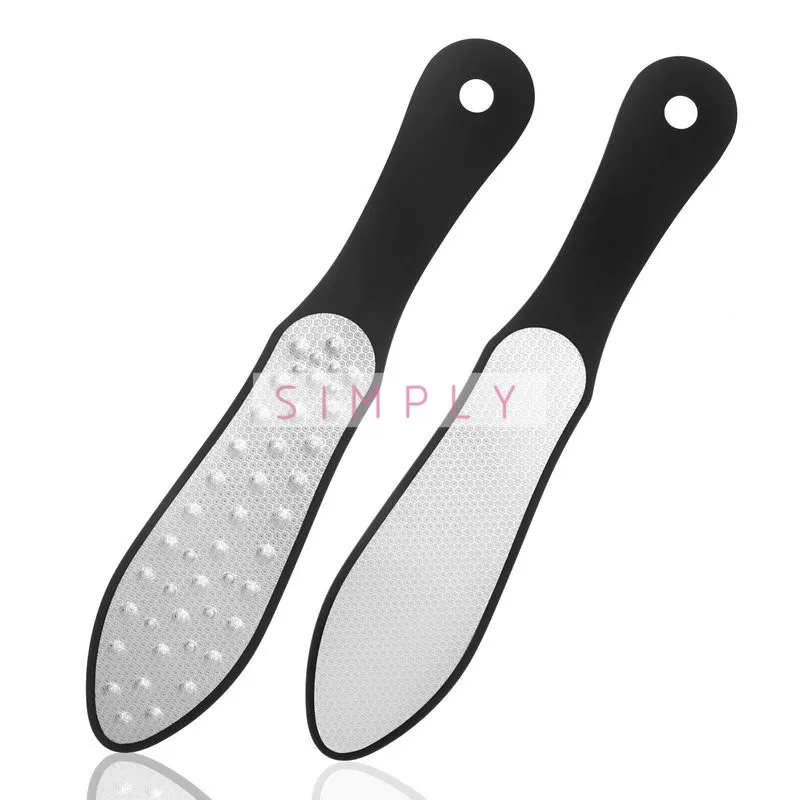 1Pcs Stainless Steel Foot Rasp File Double Side DeadSkin Hard Skin Callus Remover Pedicure Feet Files