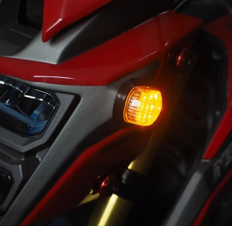 Adeeing 2 шт. мотоциклетные поворота Светильник Универсальный сигнальные огни, мигалки для Honda гром Msx125 светодиодный поворотники показатели r30